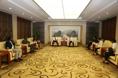 尼日利亚驻上海总领事马杜比克考察隆力奇