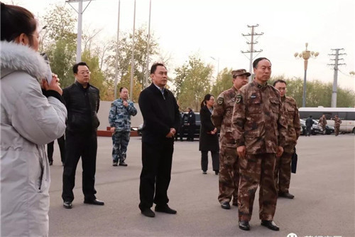 河北省军区副司令员朱世海一行到金木国际产业园调研