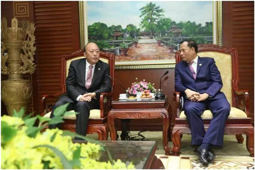 越南中央党委书记阮孟显支持天狮集团在海阳扩大投资项目