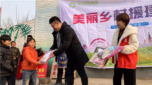 绿叶援建河北沧州秀丽乡村建设