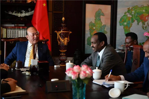 埃塞俄比亚驻华大使特肖梅·托加访问天狮集团