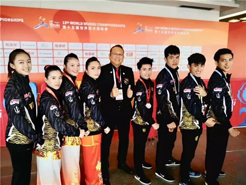 长青：马来西亚选手身着CNI战袍世界武术锦标赛再创佳绩