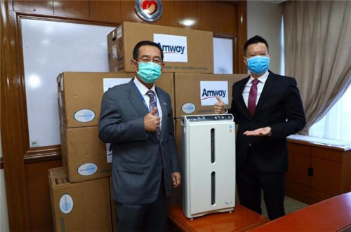 安利马来西亚分公司捐赠150余台空气净化器