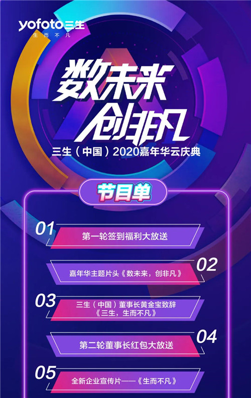 三生（中国）2020嘉年华云庆典首场直播邀您一同见证
